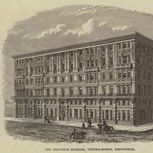 The Grosvenor Mansions, Victoria-Street, Westminster (engraving)