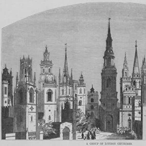 A Group of London Churches (engraving)