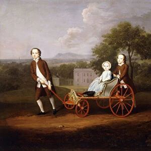 A Group Portrait of Three of the Children of Peter and Mary Du Cane