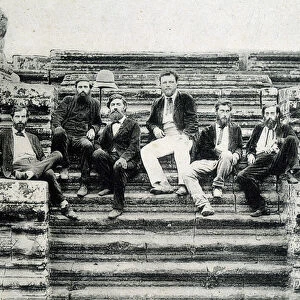 Group portrait of members of the Mekong Exploration Expedition 1866-1868 (Garnier