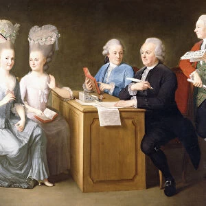 A Group Portrait of Monsieur Le Roy, with his Two Daughters and Two Sons