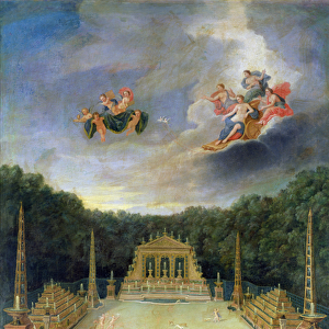 The Groves of Versailles. L Arc de Triomphe (oil on canvas)