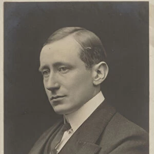 Guglielmo Marconi, Italian inventor and electrical engineer (b / w photo)