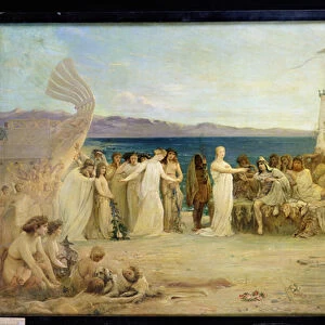 Gyptis and Protis, 1874 (oil on canvas)