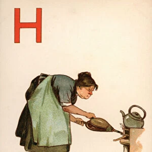 H, Housewife (colour litho)