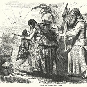 Hagar and Ishmael cast forth (engraving)