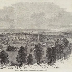 Hamilton, Canada West, from the Mountain (engraving)