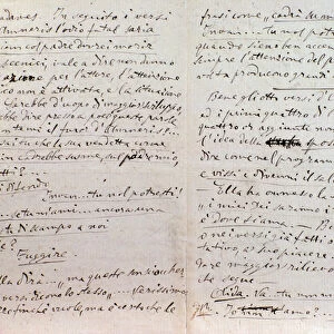 Handwritten letter of Giuseppe Verdi to Aida librettos author Antonio Ghislanzoni, 1870