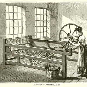 Hargreaves Spinning-Jenny (engraving)