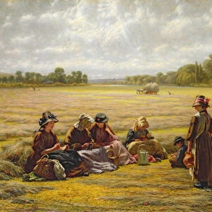 Harvesters resting in the Sun, Berkshire, 1865 (oil on canvas)