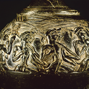 Harvesters Vase, from Hagia Triada, c. 1550-1500 BC (steatite)