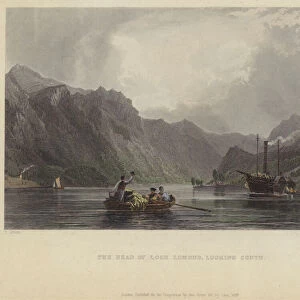 The Head of Loch Lomond, looking South (coloured engraving)