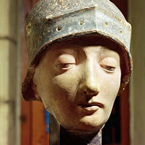 Head presumed to be of Joan of Arc (1412-31) (terracotta)