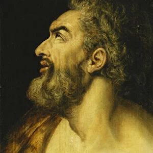Head of Saint John the Baptist, (oil on panel)