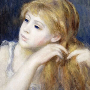 Head of a Young Girl, 1890 (oil on canvas)