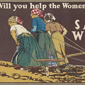 Will you help the women of France? Save wheat, 1918 (poster)