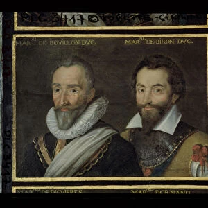 Henri de la Tour d Auvergne (1555-1623) Duke of Bouillon and Charles de Gontaut