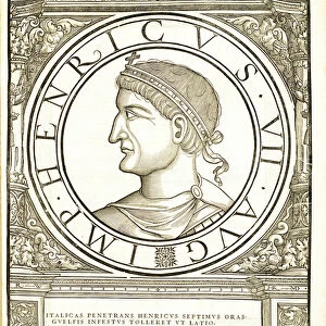 Henricus VII, illustration from Imperatorum romanorum omnium orientalium et