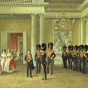 The Heraldic Hall in the Winter Palace, St Petersburg, 1838 (oil on canvas)
