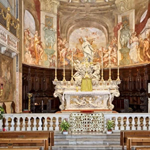 The high altar of the Church of San Luca in Genoa