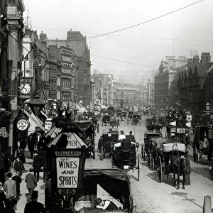 High Holborn, London, c. 1890 (b / w photo)