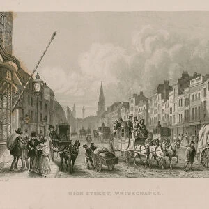 High street in Whitechapel (engraving)