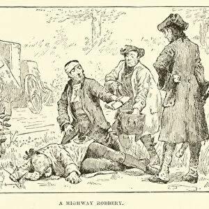 A Highway robbery (engraving)