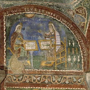 Hippocrates and Galen, Crypt of Anagni Cathedral (fresco)