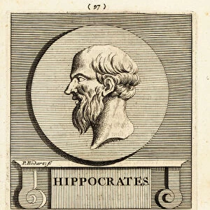 Hippocrates of Kos, Greek physician, 1811 (engraving)