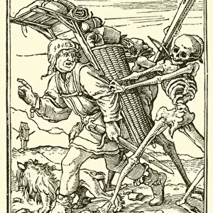 From Holbeins Dance of Death (engraving)