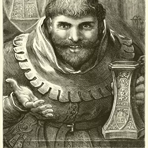 The Host of the "Tabard"(engraving)
