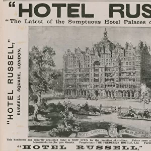 Hotel Russell, Russell Square, London (litho)