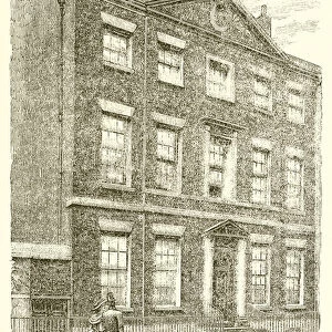 House in Rodney Street, Liverpool, where Mr. Gladstone was Born (engraving)