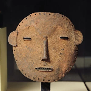Human mask, Idoma Population, Nigeria, 19th-20th century (sheet iron)