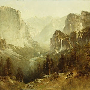 Hunting In Yosemite, 1890 (oil on canvas)