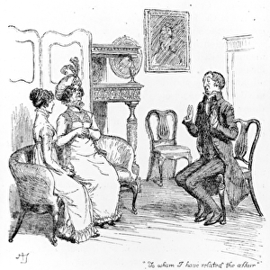 To whom I have related the affair, illustration from Pride & Prejudice