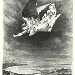 I saw another angel fly in the midst of heaven, Revelation XIV, 6, 7 (engraving)