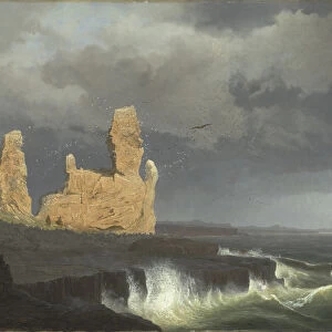 The Icelandic Coast, 1889 (oil on canvas)