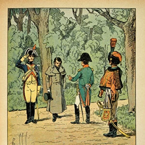 Illustration by Bombled Louis (1862-1927) from the book "