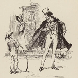 Illustration for Cranford by Mrs Gaskell (engraving)