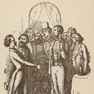 Illustration for The Newcomes by Thackeray (litho)