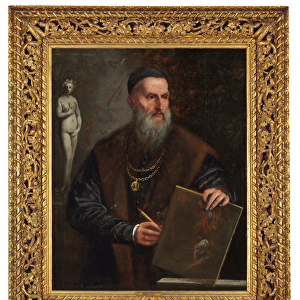 Imaginary Self Portrait of Titian (oil on canvas)