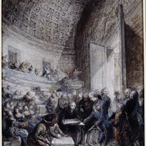 Inauguration of the amphitheatre of the royal school of surgery by King Louis XVI