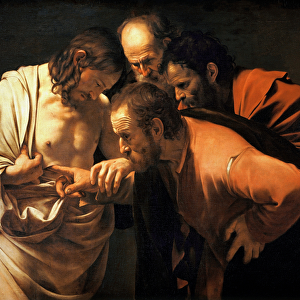 The Incredulity of St. Thomas, 1602-03 (oil on canvas)
