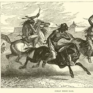 Indian Horse race (engraving)