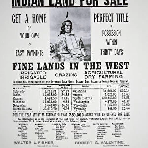Indian Land for Sale, 1911 (litho)