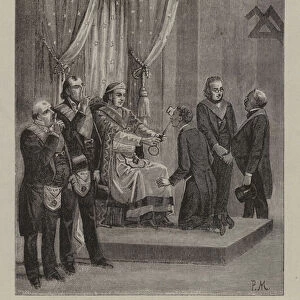 Initiation of a Provost and Judge (engraving)