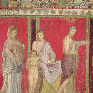 Initiation rites of the cult of Dionysus, fresco from the Villa Dei Mysteri