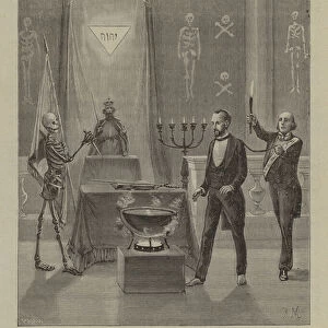 Initiation of a Sovereign Grand Inspector General (engraving)
