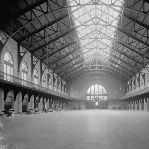 Interior of Armory, U. S. Naval Academy, Annapolis, Maryland, c. 1900-06 (b / w photo)
